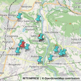 Mappa Piazza Giuseppe Garibaldi, 23898 Imbersago LC, Italia (2.13357)