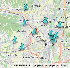 Mappa Via Don Antonio Seghezzi, 24036 Ponte San Pietro BG, Italia (1.96364)