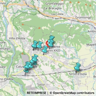 Mappa Via Alessandro Manzoni, 24039 Sotto il Monte Giovanni XXIII BG, Italia (1.845)