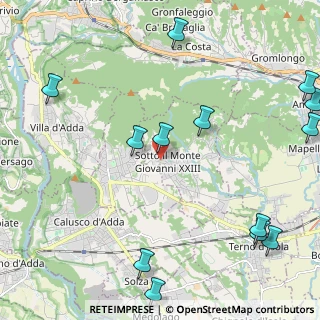 Mappa Via Alessandro Manzoni, 24039 Sotto il Monte Giovanni XXIII BG, Italia (2.96538)