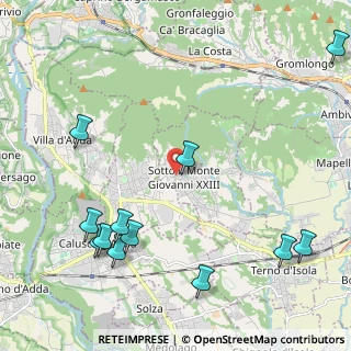 Mappa Via Alessandro Manzoni, 24039 Sotto il Monte Giovanni XXIII BG, Italia (2.75417)