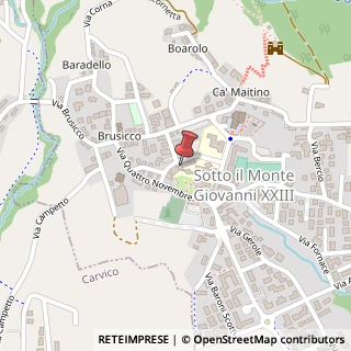 Mappa Via Alessandro Manzoni, 5, 24039 Sotto il Monte Giovanni XXIII, Bergamo (Lombardia)