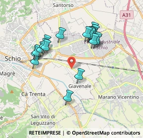 Mappa Via Maranese, 36015 Schio VI, Italia (1.7525)