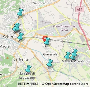 Mappa Via Maranese, 36015 Schio VI, Italia (2.47)