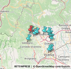 Mappa Via Maranese, 36015 Schio VI, Italia (9.63)