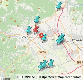 Mappa Via Maranese, 36015 Schio VI, Italia (3.73545)