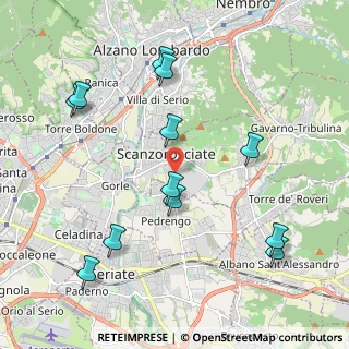 Mappa Via E. Fermi, 24030 Scanzorosciate BG, Italia (2.26167)