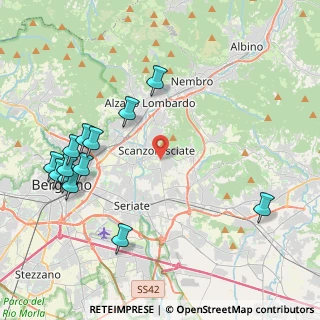 Mappa Via E. Fermi, 24030 Scanzorosciate BG, Italia (4.90923)