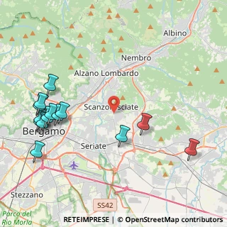Mappa Via E. Fermi, 24030 Scanzorosciate BG, Italia (5.16714)