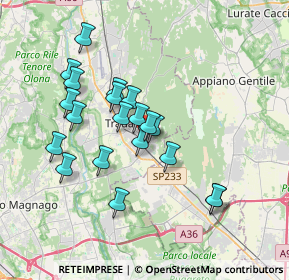 Mappa Via Galli Mario, 21049 Tradate VA, Italia (3.218)