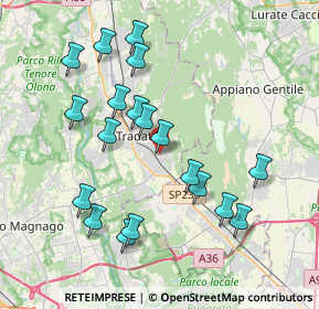 Mappa Via Galli Mario, 21049 Tradate VA, Italia (3.88684)