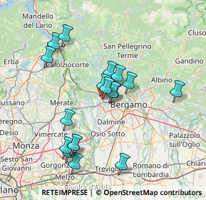 Mappa Via Giacomo Leopardi, 24036 Ponte San Pietro BG, Italia (13.88667)