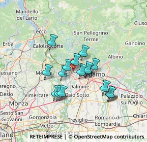 Mappa Via Giacomo Leopardi, 24036 Ponte San Pietro BG, Italia (10.89471)