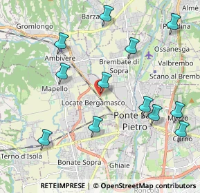 Mappa Via Giacomo Leopardi, 24036 Ponte San Pietro BG, Italia (2.28917)