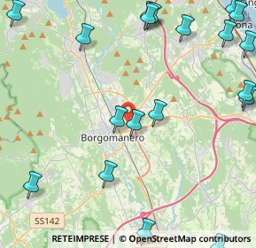 Mappa Via Ceredo, 28021 Borgomanero NO, Italia (6.235)