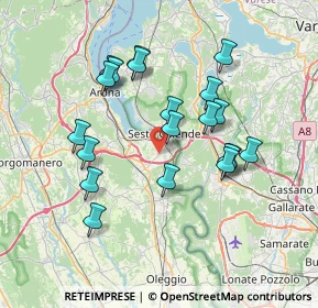 Mappa Via Caduti per la Libertà, 28053 Castelletto sopra Ticino NO, Italia (6.8)
