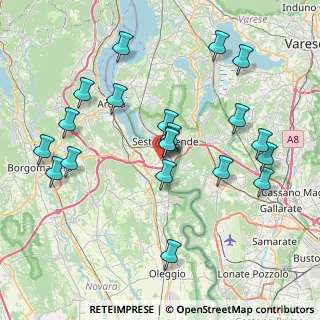Mappa Via Caduti per la Libertà, 28053 Castelletto sopra Ticino NO, Italia (8.236)