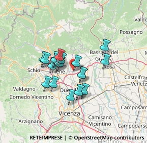Mappa Pista ciclabile del Chiavone, 36042 Breganze VI, Italia (9.836)