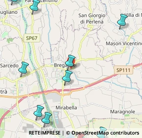 Mappa Pista ciclabile del Chiavone, 36042 Breganze VI, Italia (3.45308)