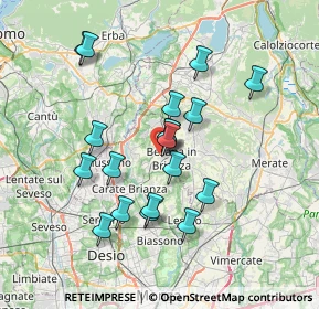 Mappa Via San Clemente, 20842 Besana In Brianza MB, Italia (6.42947)