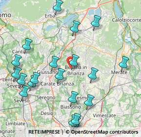 Mappa Via San Clemente, 20842 Besana In Brianza MB, Italia (9.6355)