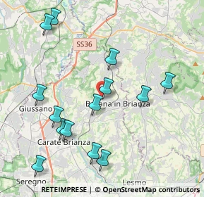 Mappa Via San Clemente, 20842 Besana In Brianza MB, Italia (4.39286)