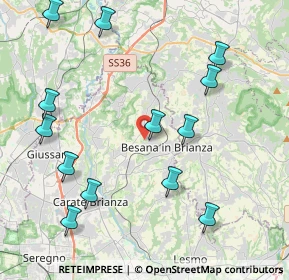 Mappa Via San Clemente, 20842 Besana In Brianza MB, Italia (4.77308)