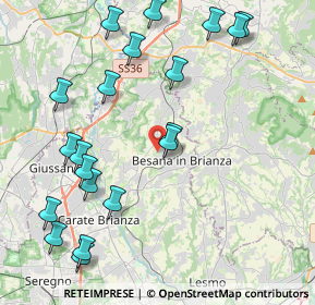 Mappa Via San Clemente, 20842 Besana In Brianza MB, Italia (4.883)