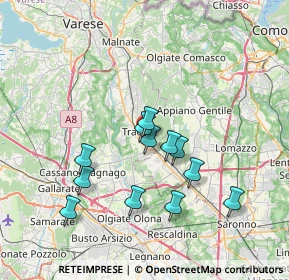 Mappa Via Nicholas Green, 21049 Tradate VA, Italia (6.40917)