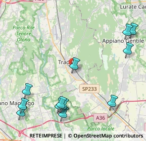 Mappa Via Nicholas Green, 21049 Tradate VA, Italia (5.5025)