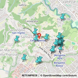 Mappa L.go Colle Aperto, 24129 Bergamo BG, Italia (0.5375)