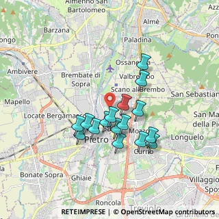 Mappa 24030 Ponte San Pietro BG, Italia (1.46063)