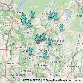 Mappa Via Luigi Pirandello, 20833 Giussano MB, Italia (7.28)