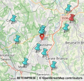 Mappa Via Luigi Pirandello, 20833 Giussano MB, Italia (4.34818)