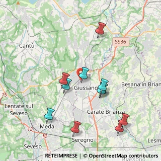 Mappa Via Luigi Pirandello, 20833 Giussano MB, Italia (3.95091)