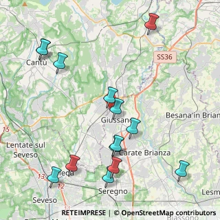 Mappa Via Luigi Pirandello, 20833 Giussano MB, Italia (4.92429)