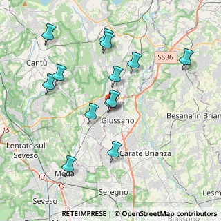 Mappa Via Luigi Pirandello, 20833 Giussano MB, Italia (3.85769)