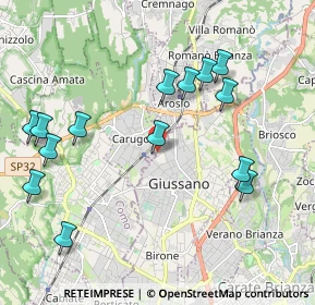 Mappa Via Luigi Pirandello, 20833 Giussano MB, Italia (2.21714)