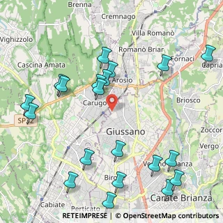Mappa Via Luigi Pirandello, 20833 Giussano MB, Italia (2.5745)