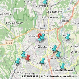 Mappa Via Luigi Pirandello, 20833 Giussano MB, Italia (2.565)