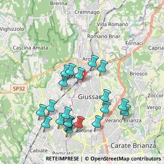 Mappa Via Luigi Pirandello, 20833 Giussano MB, Italia (2.0935)