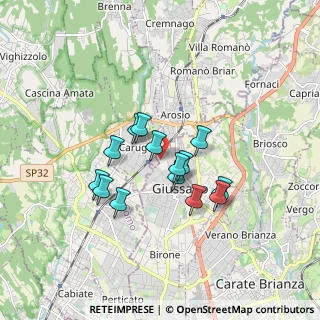 Mappa Via Luigi Pirandello, 20833 Giussano MB, Italia (1.32214)