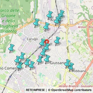 Mappa Via Luigi Pirandello, 20833 Giussano MB, Italia (1.093)