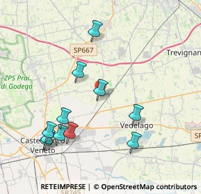Mappa Via Unione, 31050 Vedelago TV, Italia (4.20091)