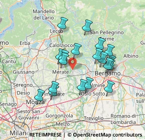 Mappa Via Innocente Perico, 24030 Carvico BG, Italia (12.63947)