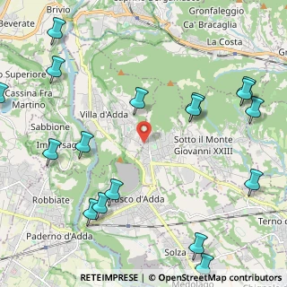 Mappa Via Innocente Perico, 24030 Carvico BG, Italia (3.1685)
