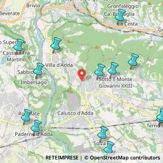 Mappa Via Innocente Perico, 24030 Carvico BG, Italia (3.16)