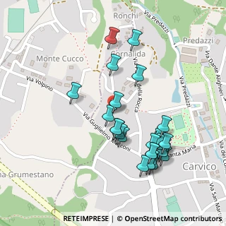 Mappa Via Innocente Perico, 24030 Carvico BG, Italia (0.24815)