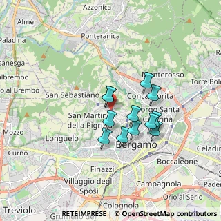 Mappa Largo di Porta S. Alessandro, 24129 Bergamo BG, Italia (1.26833)