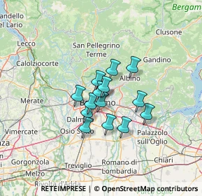 Mappa Viale Santuario dell'Addolorata, 24124 Bergamo BG, Italia (8.33714)